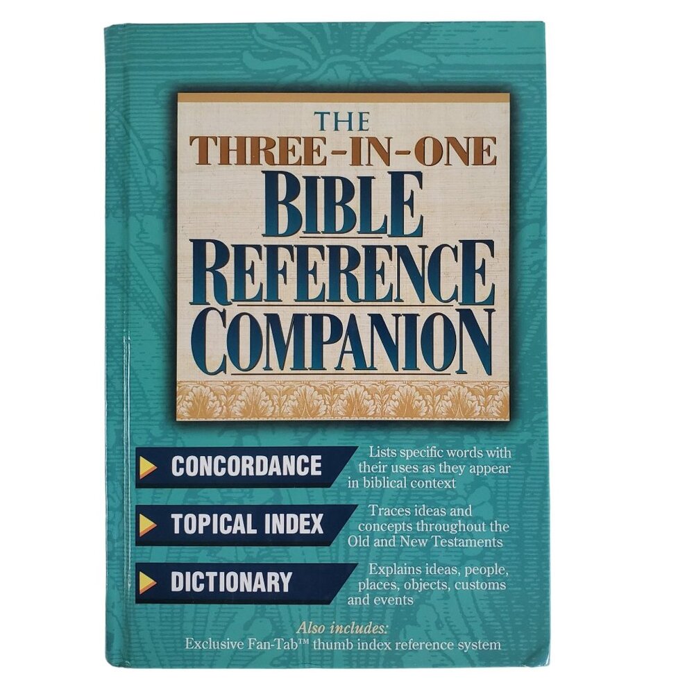 The Three In One Bible Reference Companion Hardcover Thumb Index 1982